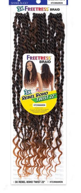 Freetress 3X Rebel Boho twist braids